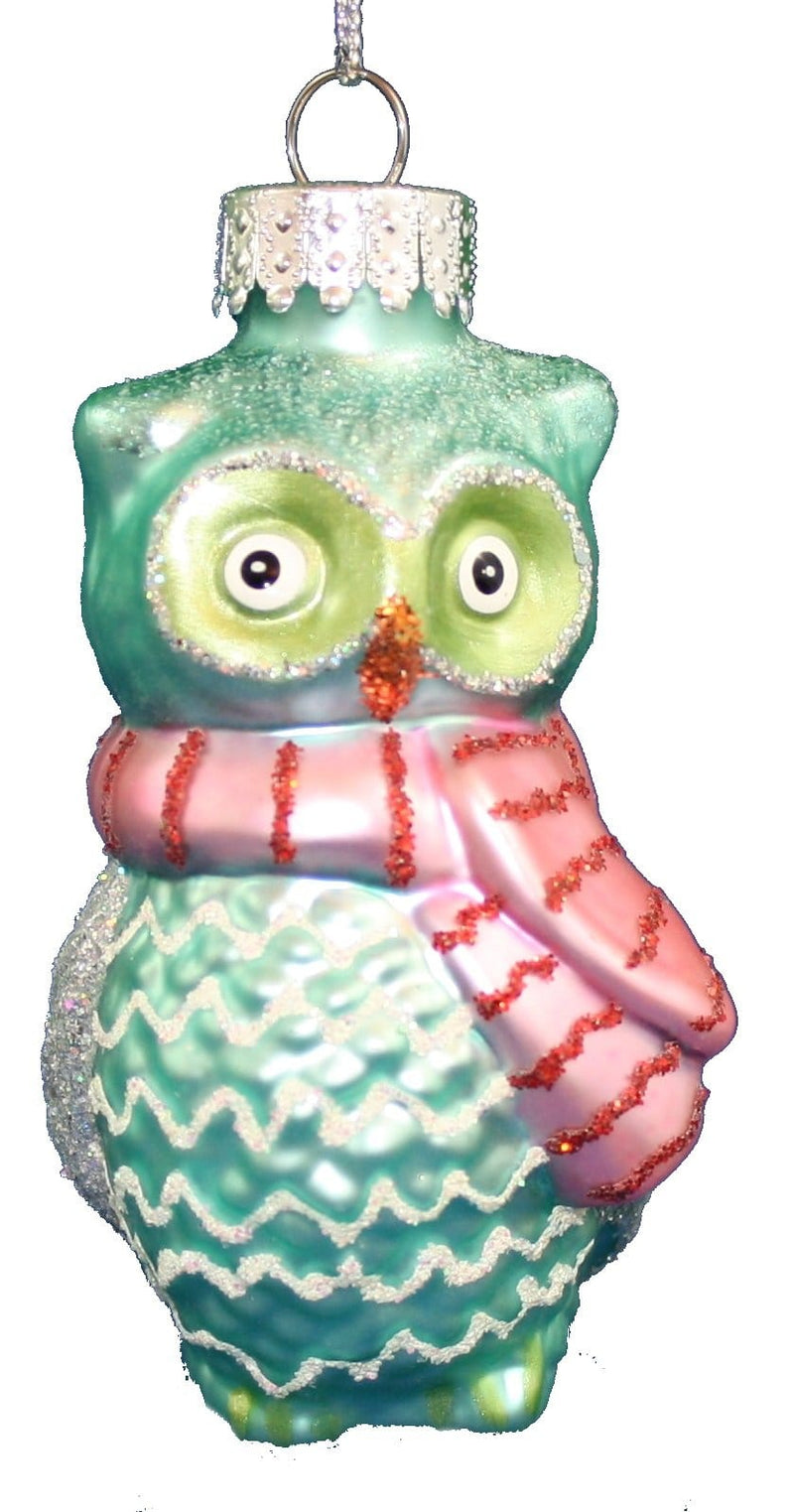 3.5 In Glass Owls - Blue - Shelburne Country Store