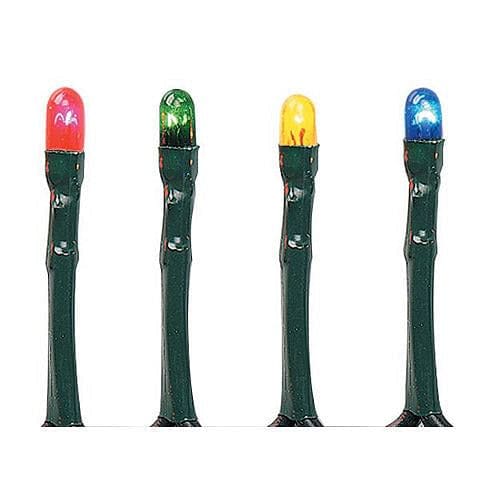 20 Multicolor LED Rice Lights on  Green  Cord - Shelburne Country Store