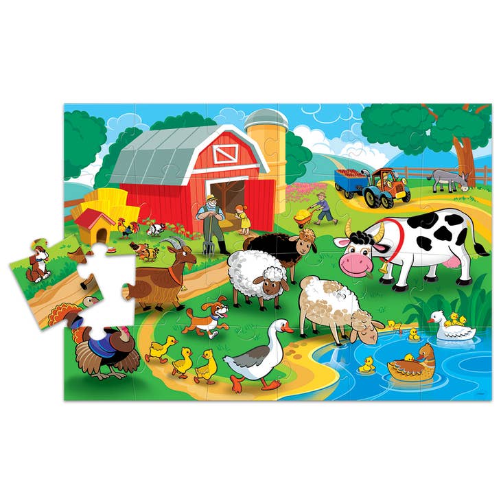 24 Piece Farm Floor Puzzle - Shelburne Country Store