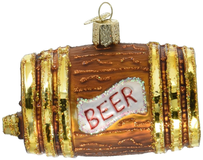Beer Keg Glass Ornament - Shelburne Country Store
