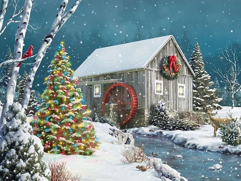 The Falling Snow - 500 piece Puzzle - Shelburne Country Store