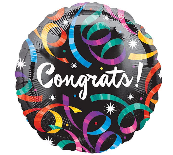 17" Congrats Streamers Balloons - Shelburne Country Store