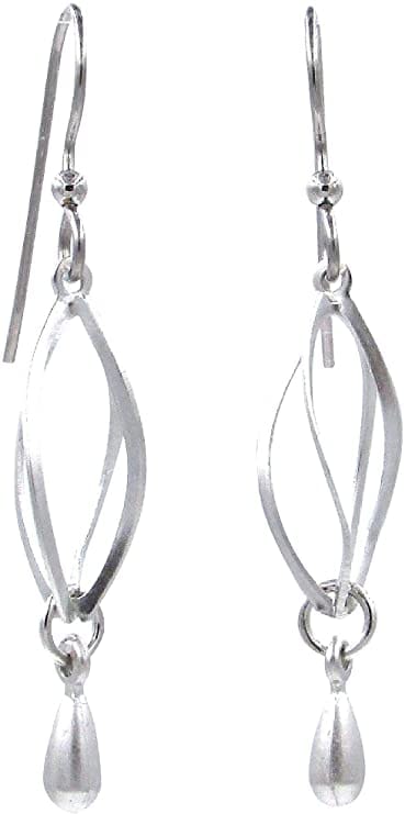 Elongated Cage with Bead  Earrings - Shelburne Country Store