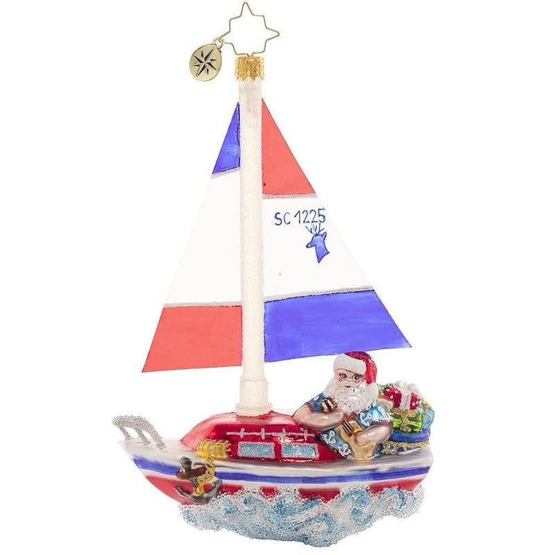 Sailing South - Santa Ornament - Shelburne Country Store
