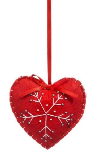 Heart Fabric Ornament - Shelburne Country Store