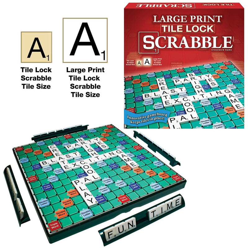 Large Print Tile Lock Scrabble - Shelburne Country Store