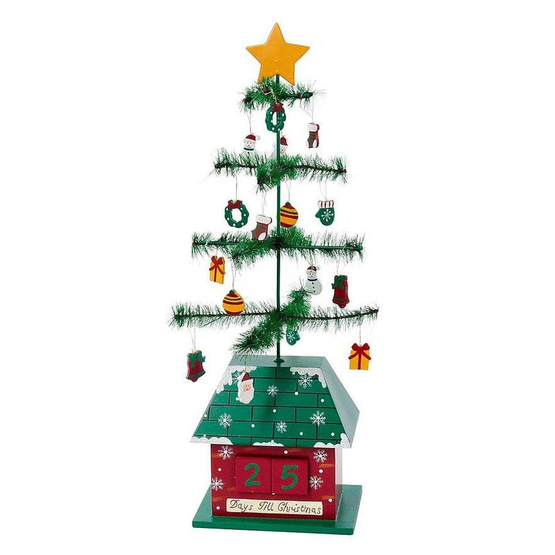 17 inch Christmas Tree Calendar With Ornaments - Shelburne Country Store