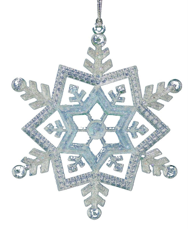 5.25 inch Frosted Kingdom Snowflake - Star - Shelburne Country Store