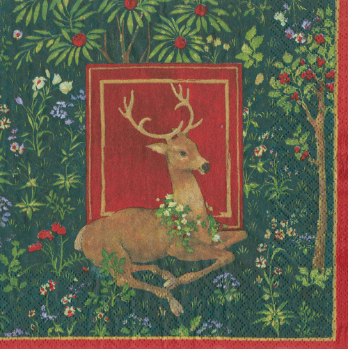 Stag Hunter Green - Napkin Luncheon - Shelburne Country Store