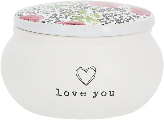 Love You - 3.5" Ceramic Keepsake Box - Shelburne Country Store