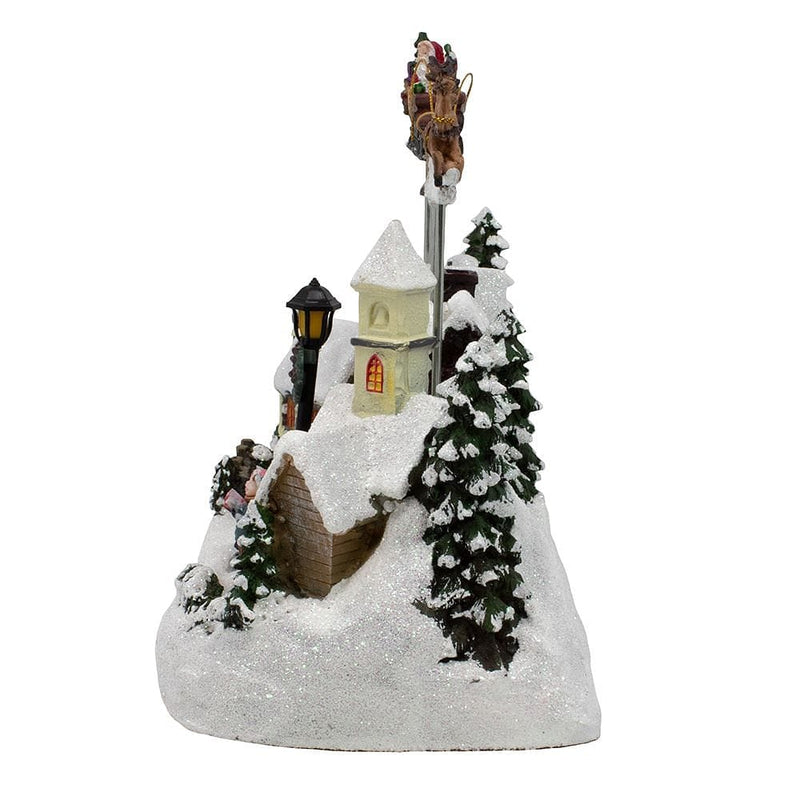 Battery-Operated LED Lighted Musical Village - Shelburne Country Store