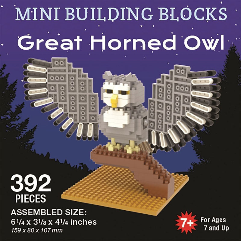 Great Horned Owl Mini Building Blocks - Shelburne Country Store