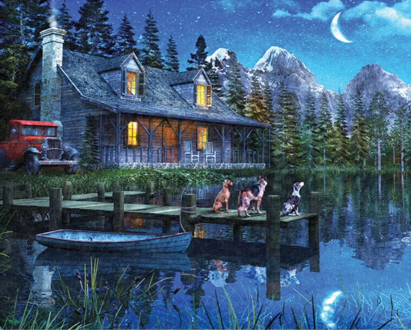 Moonlit Night - 1000 Piece Puzzle - Shelburne Country Store