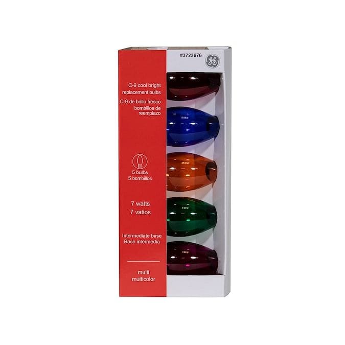 GE String-A-Long Assorted Incandescent C9 Assorted String Light Bulbs - Shelburne Country Store