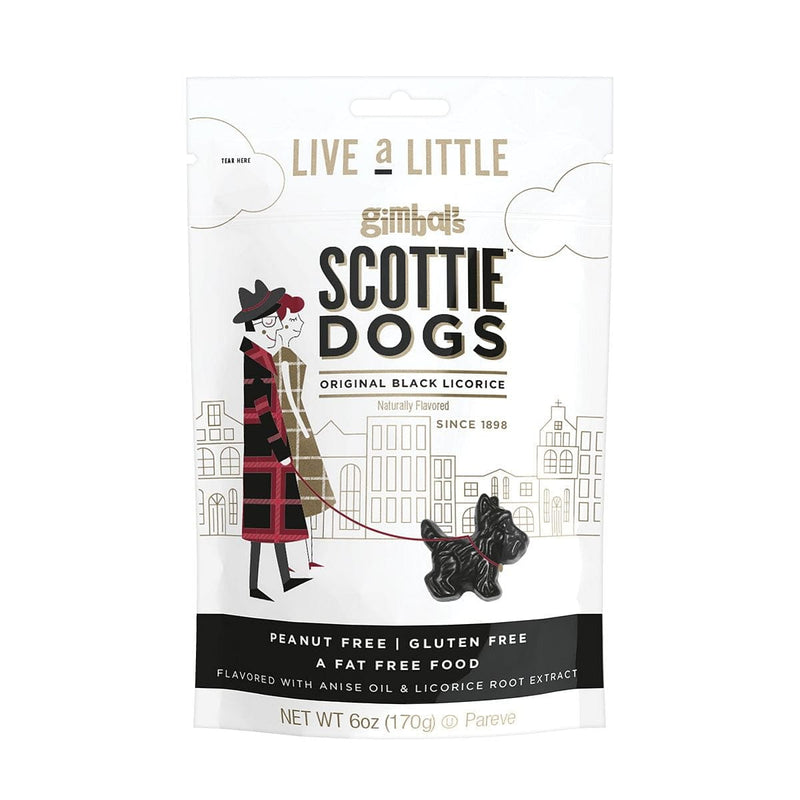 Gimbal's Scottie Dog Licorice - Black - 6 oz Bag - Shelburne Country Store