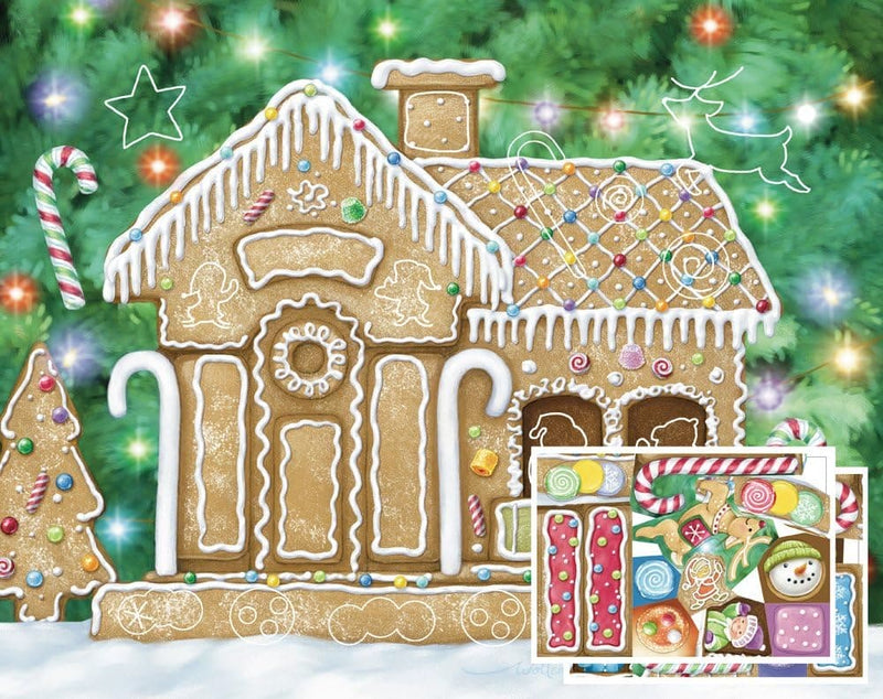 Gingerbread House Sticker Advent Calendar - Shelburne Country Store