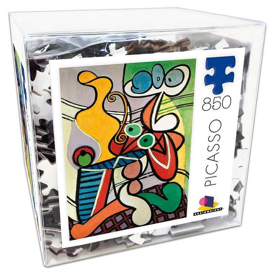 Picasso Large Still Life on Pedestal  Black Chip Art Puzzle and Poster - Shelburne Country Store