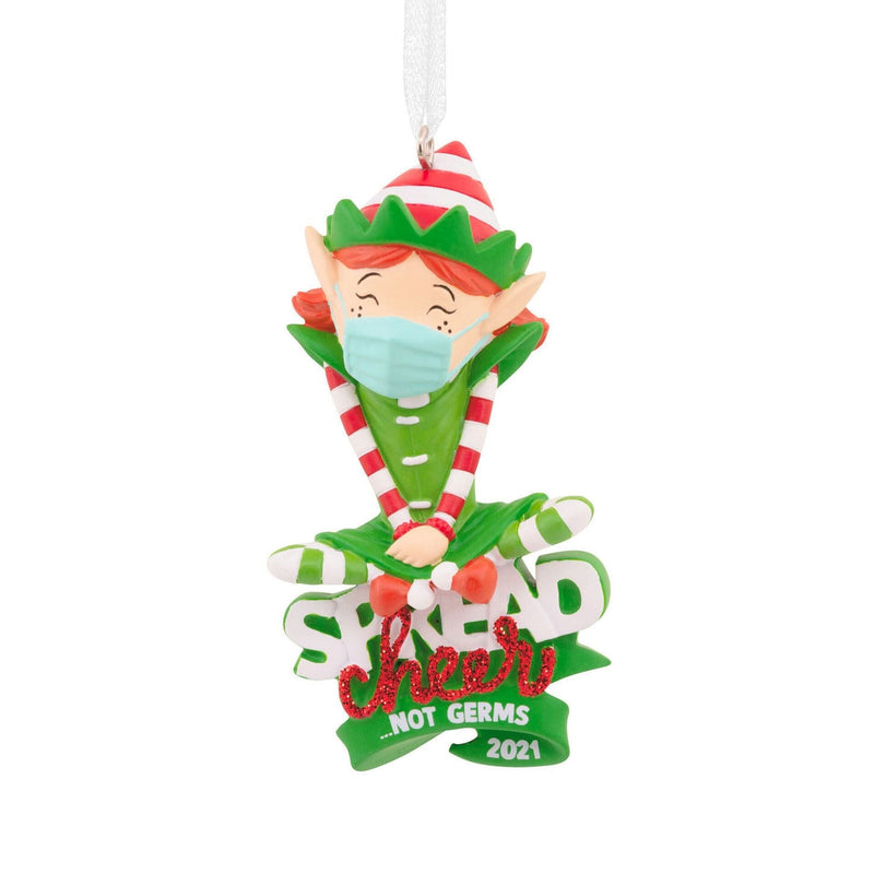 Spread Cheer Not Germs - Elf Ornament - Shelburne Country Store