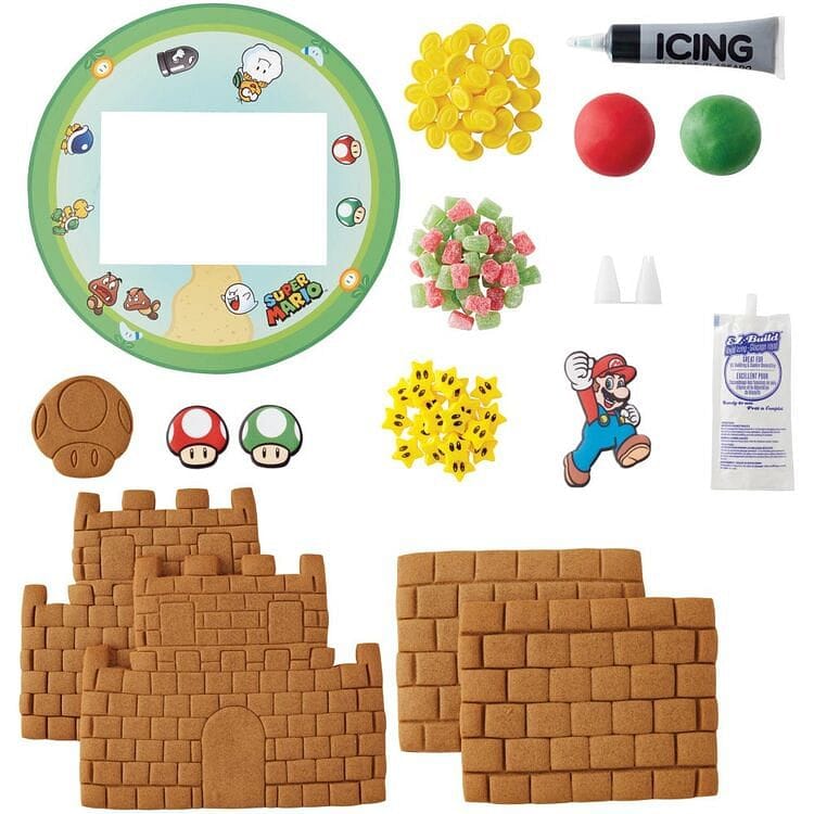Super Mario Gingerbread Castle Decorating Kit - Shelburne Country Store