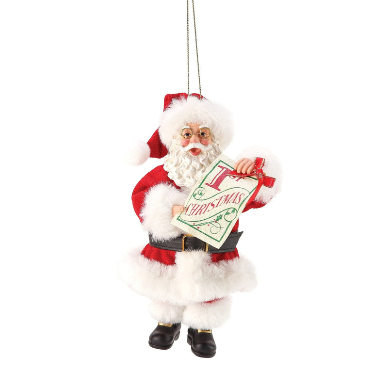 1st Christmas - Santa Ornament - Shelburne Country Store