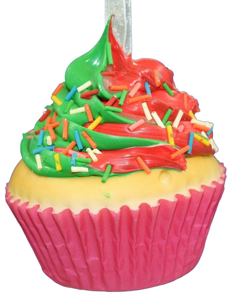 Foam Cupcake Ornament - Rainbow Red - Shelburne Country Store