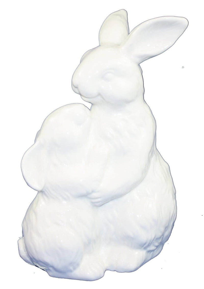 7.75 Inch White Bunny Couple - Shelburne Country Store
