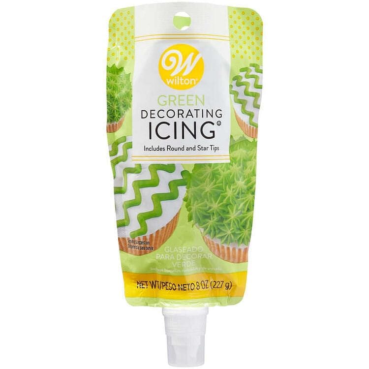 Icing Pouch with Tips - 8 oz. - Green - Shelburne Country Store
