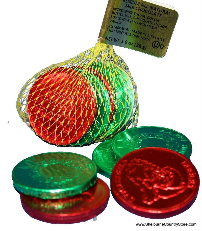 Chocolate Coin Bag - Colored Foil - Shelburne Country Store