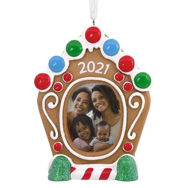 Gingerbread House Photo Holder Dated Ornament - Shelburne Country Store