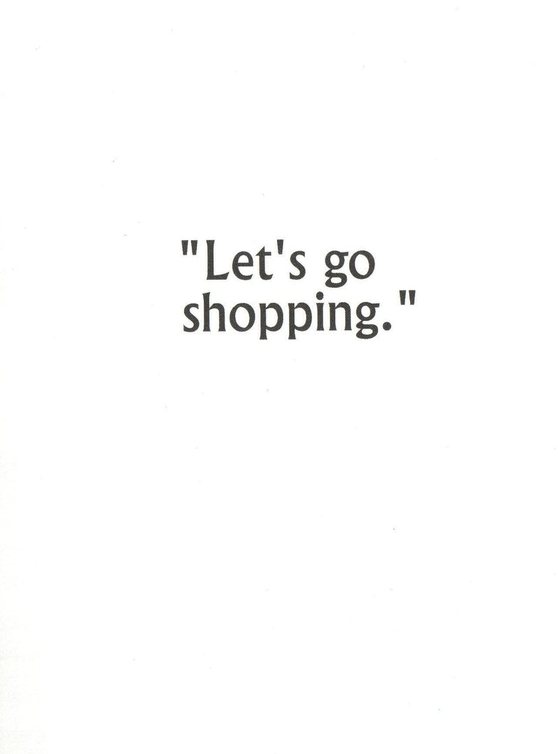 3 words let's go shopping Birthday Card - Shelburne Country Store