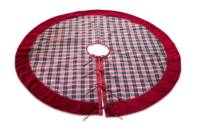 55 Inch Plaid Tree Skirt - Shelburne Country Store