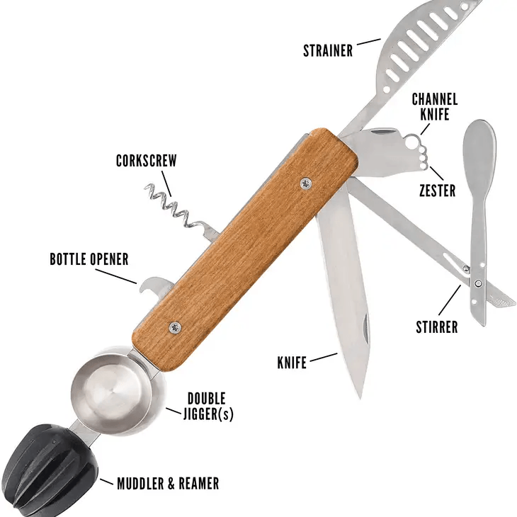 10 in 1 Cocktail/Bar tool - Shelburne Country Store