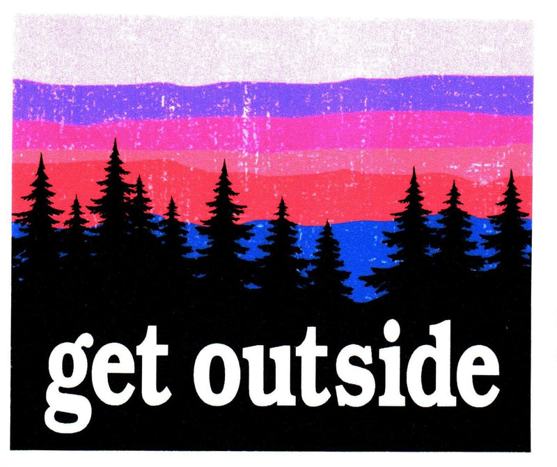 Get Outside Pink Sky Sticker - The Country Christmas Loft