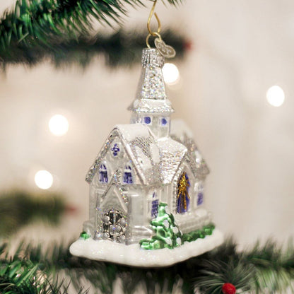Old World Christmas Sparkling Cathedral Glass Blown Ornament - Shelburne Country Store