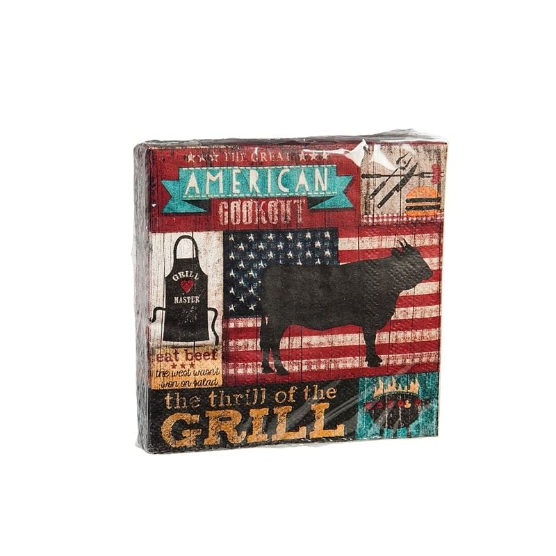40 Count Cocktail Napkin - Americana Cookout - Shelburne Country Store