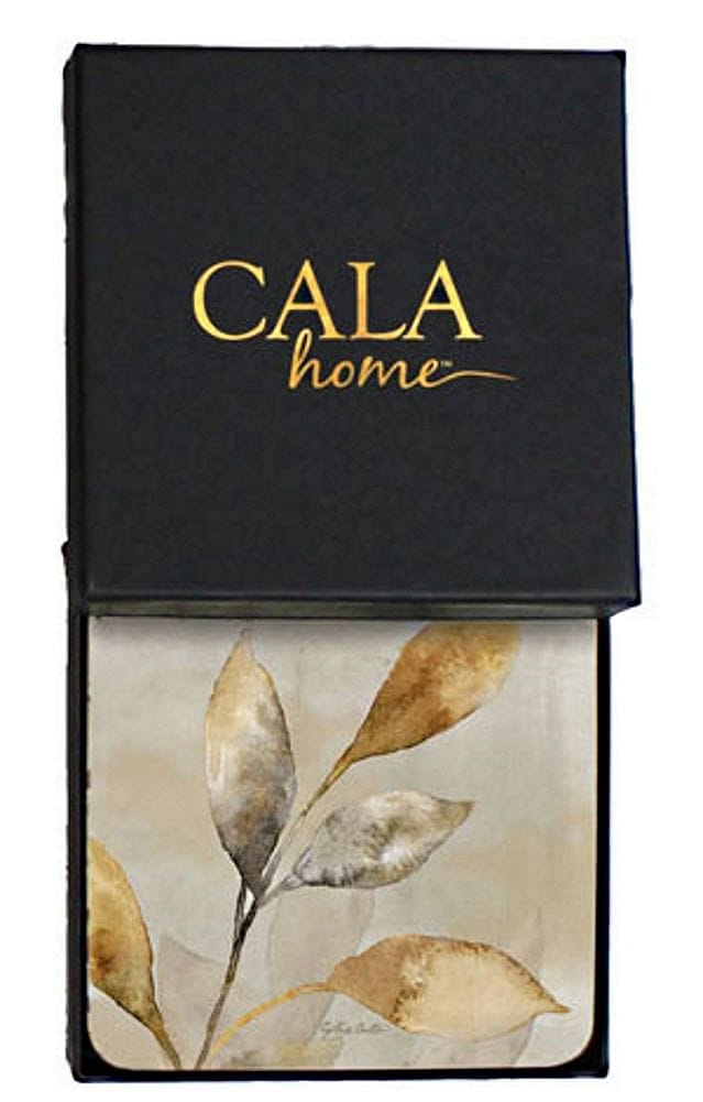 Cala Home Cork Backed Coaster 4 Piece Set - Majestic Leaf - Shelburne Country Store