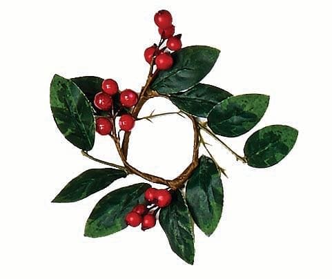 Boxwood Berry Candle Ring - Shelburne Country Store