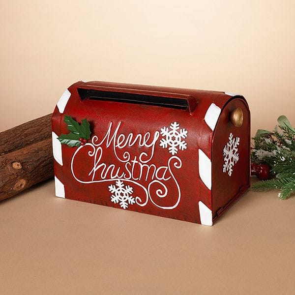 13 inch Metal Holiday Mail Box - Shelburne Country Store