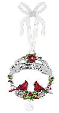 Christmas Cardinal Ornament - Sisters make Christmas Special - Shelburne Country Store