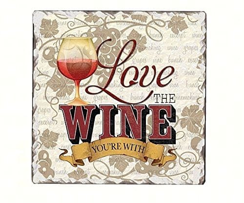 Love The Wine Single Coaster - Shelburne Country Store