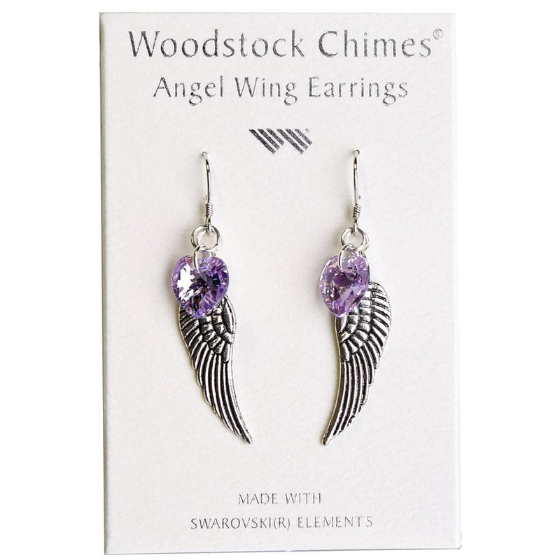 Angel Wing Earrings Violet - Shelburne Country Store
