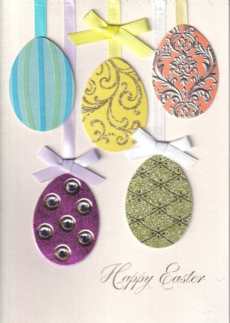 Hanging Eggs Easter Greeting Card - Shelburne Country Store