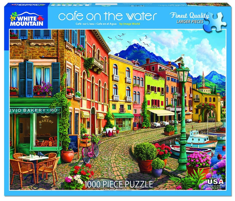 Cafe on The Water - 1000 Piece Jigsaw Puzzle - The Country Christmas Loft