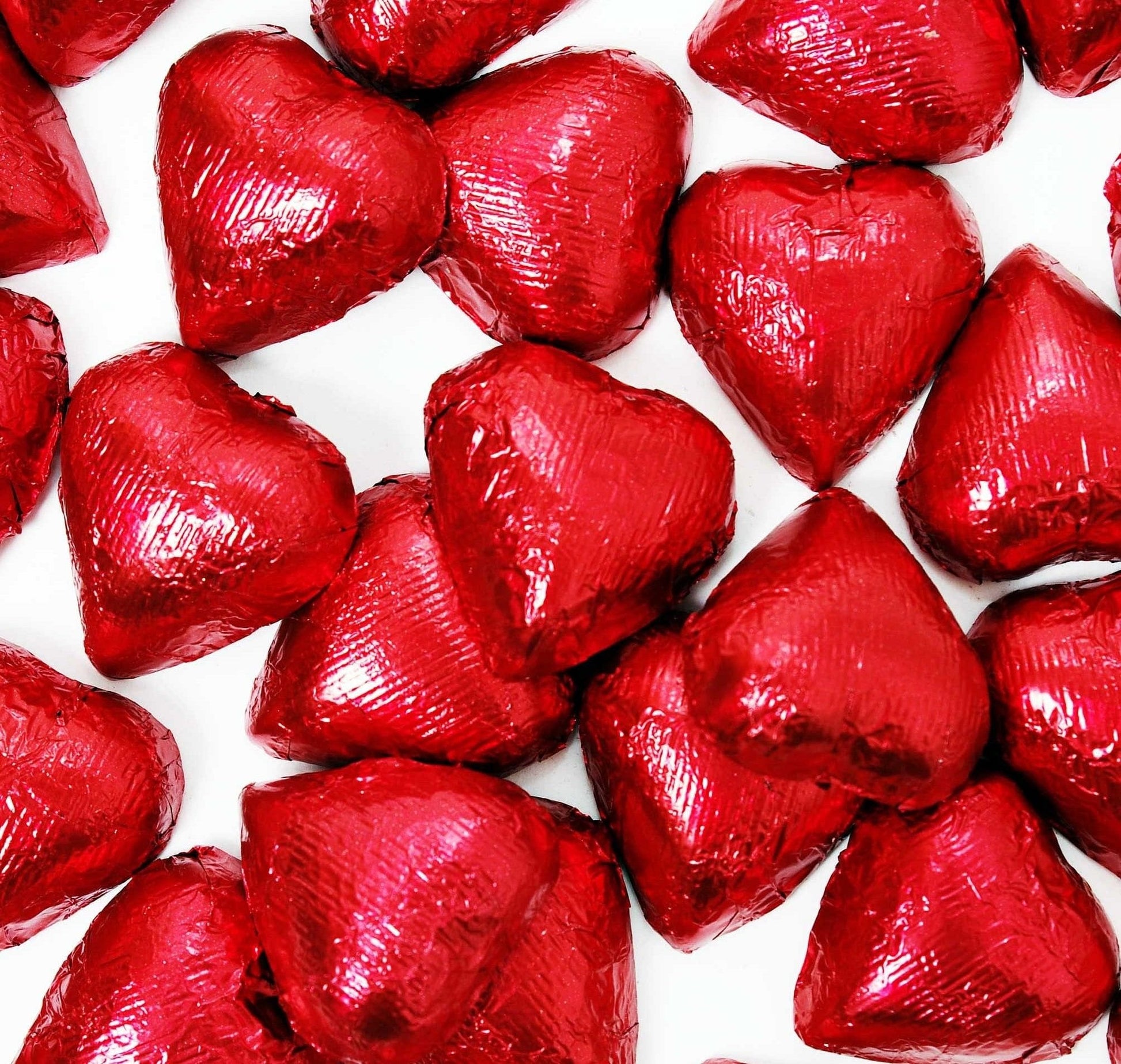 Milk Chocolate Foil Hearts - - Shelburne Country Store