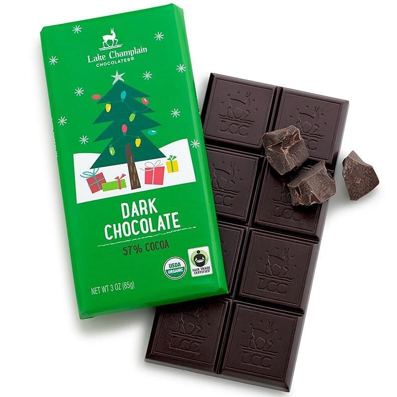 Dark Chocolate Organic Holiday Bar - Shelburne Country Store