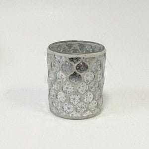 Glass Icicle Mosaic Votive Holder - Shelburne Country Store