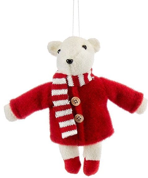 Bear Plush Ornament - Shelburne Country Store