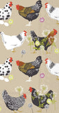 Spatter Hens Linen Guest Towel - Shelburne Country Store