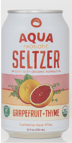 Aqua ViTea Probiotic Seltzer Grapefruit And Thyme - Shelburne Country Store