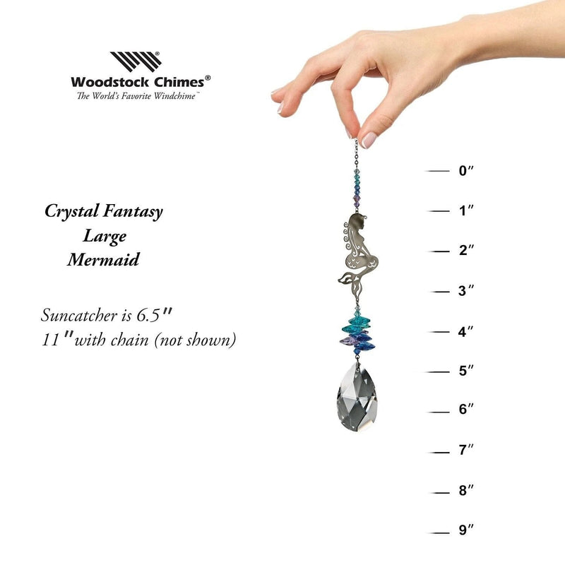 Crystal Fantasy Suncatcher - Mermaid - Large - Shelburne Country Store